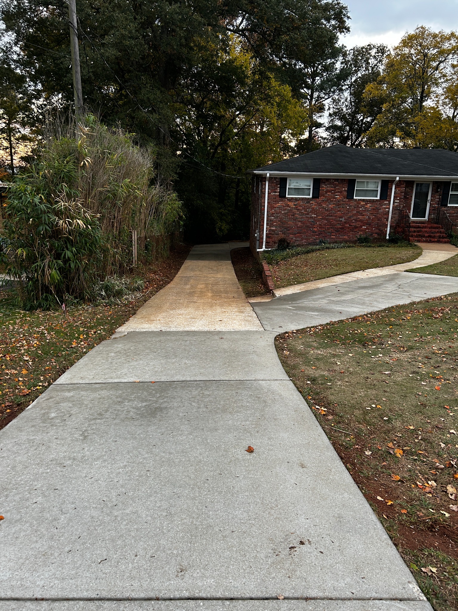 Pressure Point Services driveway cleaning project
